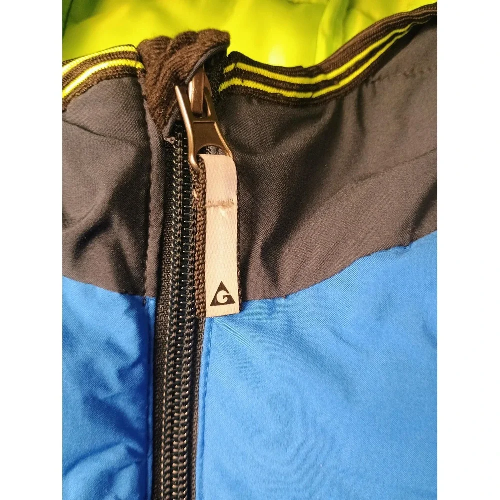Gerry Jacket Kids XS 5/6 Blue Black‎ Hooded Puffer Full Zip Insulated Winter